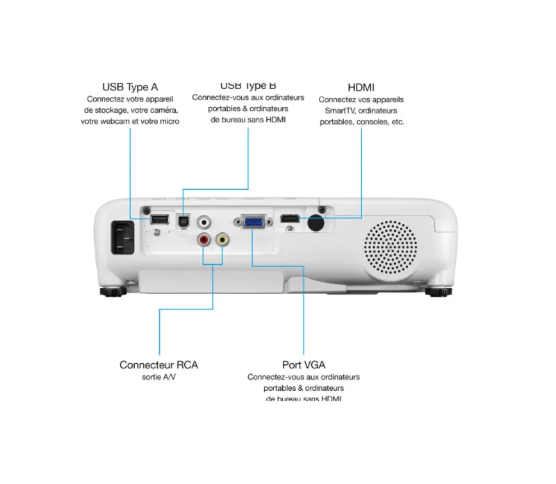 Epson EB-W51 Vidéoprojecteur 1280 x 800-V11H977040 – Image 4