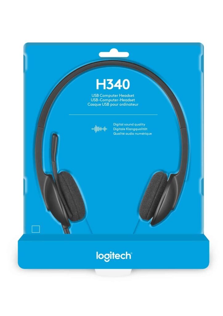 Casque Logitech H340 avec micro anti-parasite – USB 981-000475
