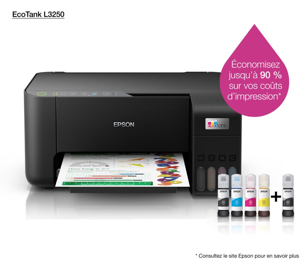 Epson EcoTank L3250 Imprimante multifonction à réservoirs rechargeables C11CJ67408