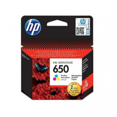 Cartouche d'encre HP N 650 Trois couleurs Original-CZ102AE