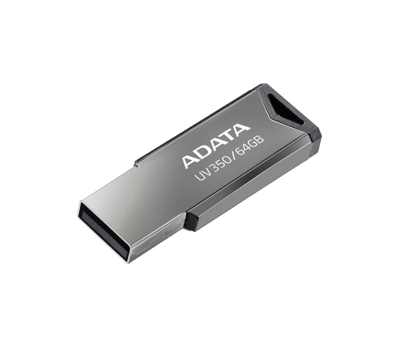 ADATA CLE USB METAL UV350 64GB-AUV350-64G-RBK