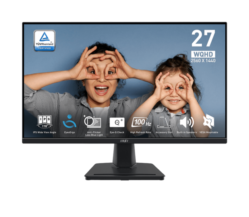 Écran 27 WQHD MSI Pro MP275Q-9S6-3PC3CM-026