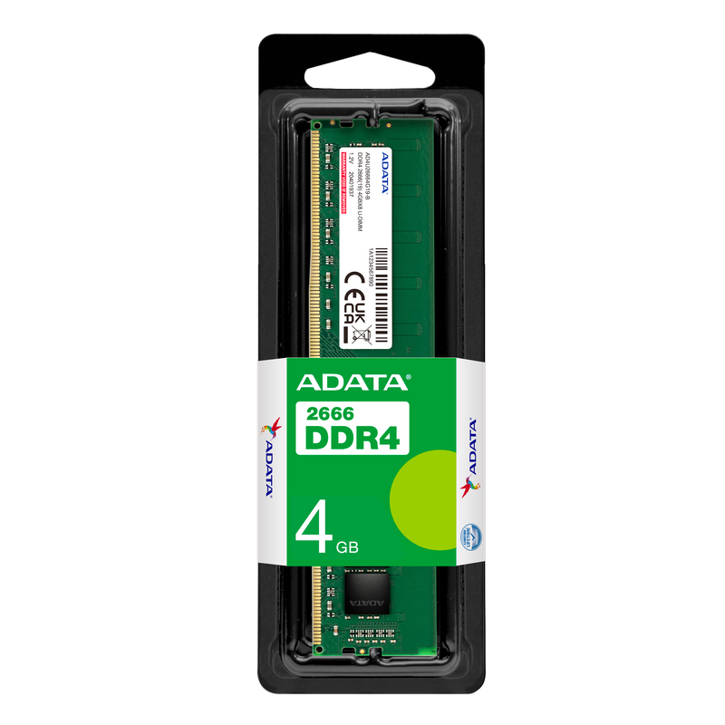 ADATA Barrette mémoire DDR4-2666 4GB-AD4U26664G19-SGN