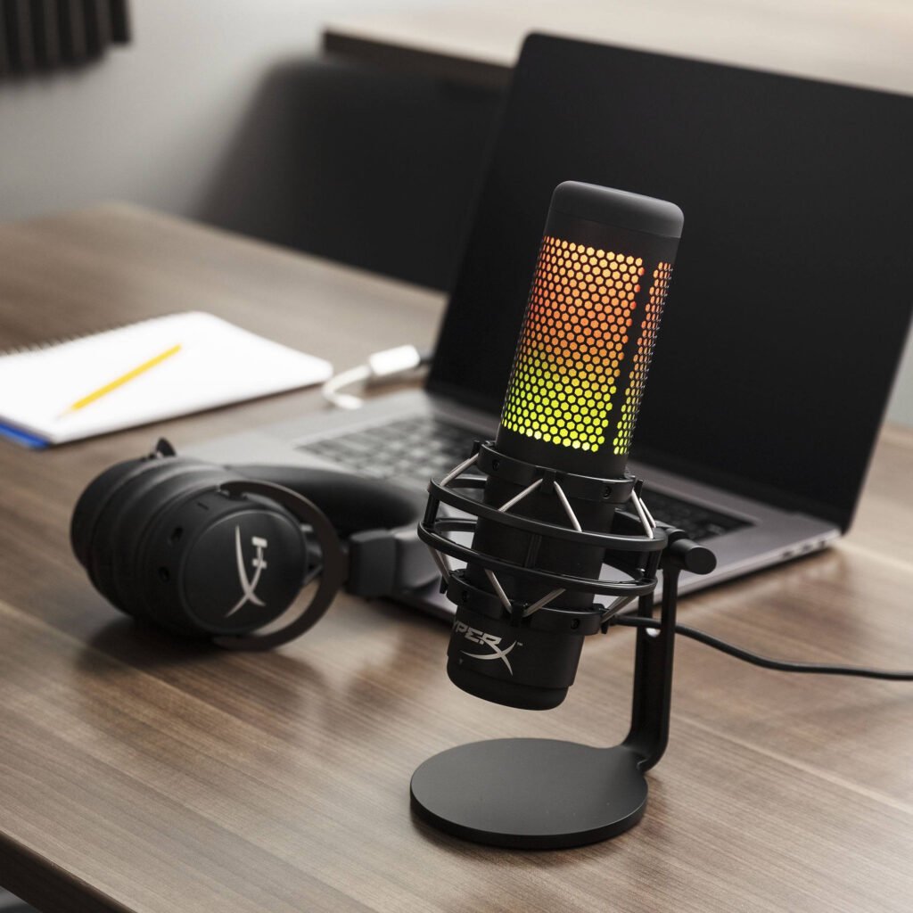 Microphone Usb HyperX QuadCast S Noir RGB 4P5P7AA