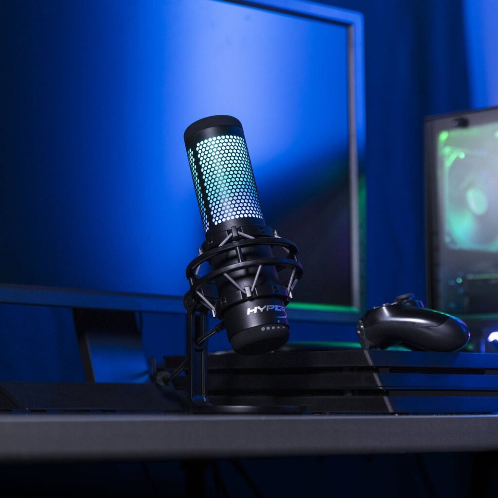 Microphone Usb HyperX QuadCast S Noir RGB 4P5P7AA