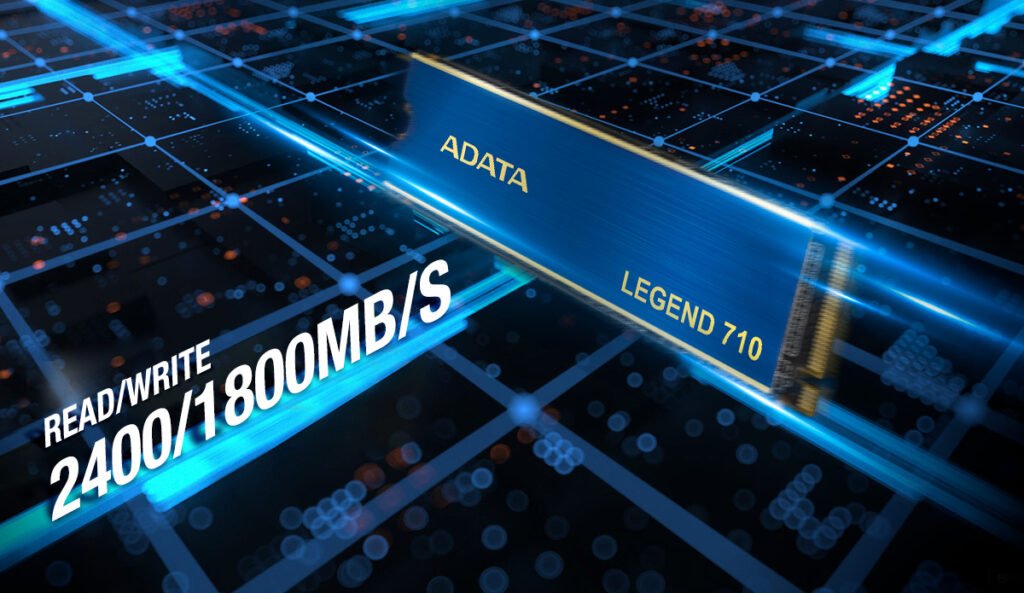 ADATA Disque Dur SSD Interne Adata Legend 710 512Go M.2 2400Mo/s NVMe 