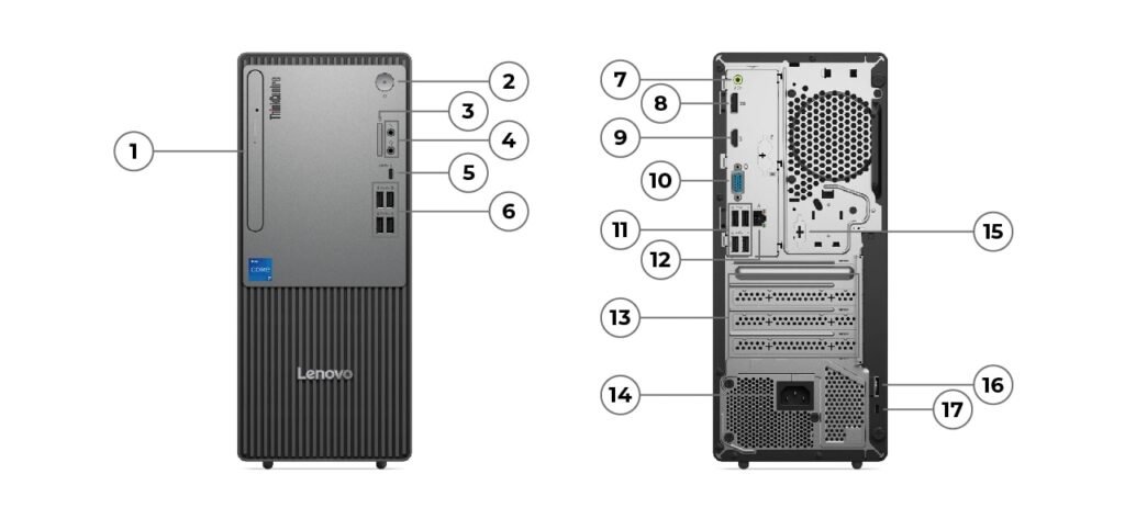 LENOVO ThinkCentre Neo 50t TWR i5-13400 8Go 512Go SSD 
