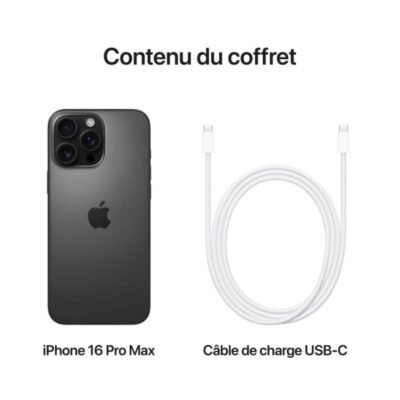iPhone 16 Pro Max 256GB Black Titanium-MYWV3ZD/A