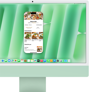 iMac 24 Apple M4 10 cœurs - SSD de 512 Go - 24 Go - Vert