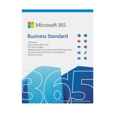 Microsoft 365 Business Standard Français abonnement 12 mois 1 an - 5 PC ou MAC pour 1 utilisateur