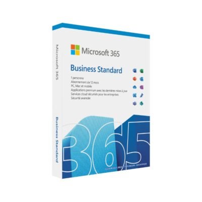 Microsoft 365 Business Standard Français abonnement 12 mois 1 an - 5 PC ou MAC pour 1 utilisateur