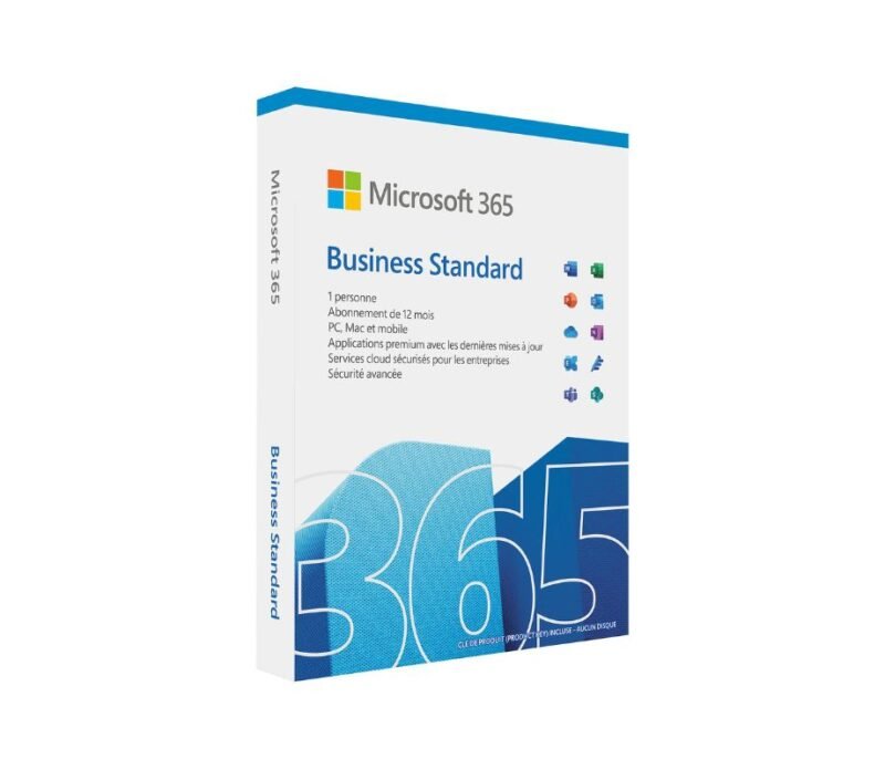 Microsoft 365 Business Standard Français  abonnement 12 mois  1 an - 5 PC ou MAC pour 1 utilisateur – Image 2