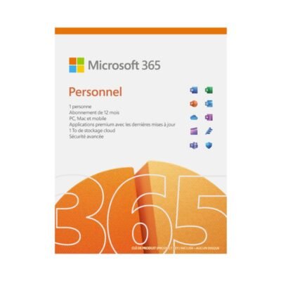 Microsoft 365 Personal Français 12 mois pour 1 personne