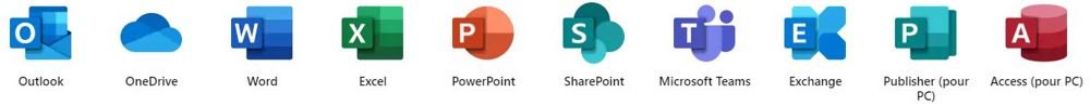 Microsoft 365 Business Standard Français abonnement 12 mois 1 an - 5 PC ou MAC pour 1 utilisateur