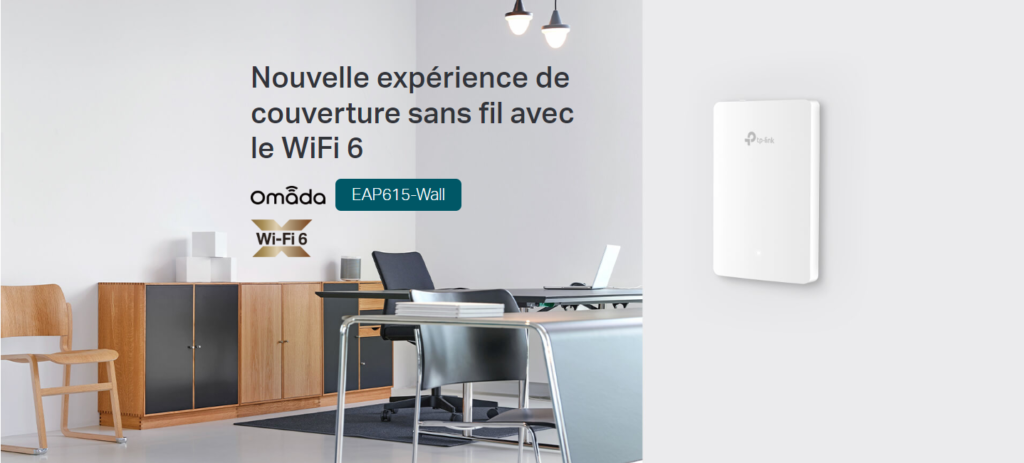 Point d'accès TP-Link AX1800 WiFi 6 mural EAP615-WALL