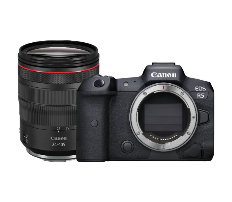 Appareil photo hybride Canon EOS R5 + objectif RF 24-105 mm F4L IS USM 4147C016AA