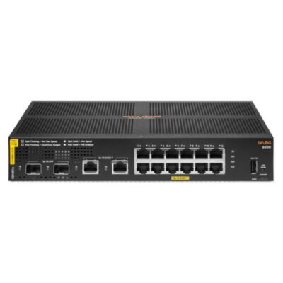 Switch Aruba 6000 12G Classe 4 PoE 2G/2SFP 139 W R8N89A