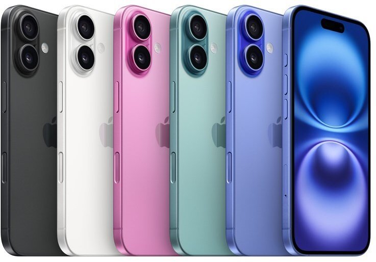 iPhone 16 128 Go Rose (Pink) avec écran Super Retina XDR, puce A18, double caméra 48 MP et charge rapide USB-C 20W. D