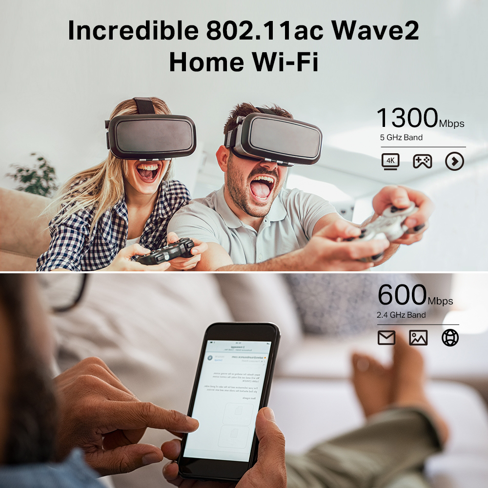 Routeur WiFi 5 Gigabit dual band AC1900 Archer C80
