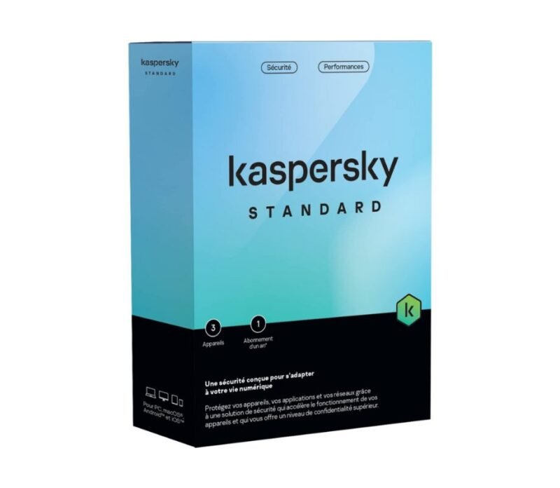 Kaspersky Standard équivalent à Anti-Virus - 3 Postes 1 an KL10418BCFS-FFPMAG