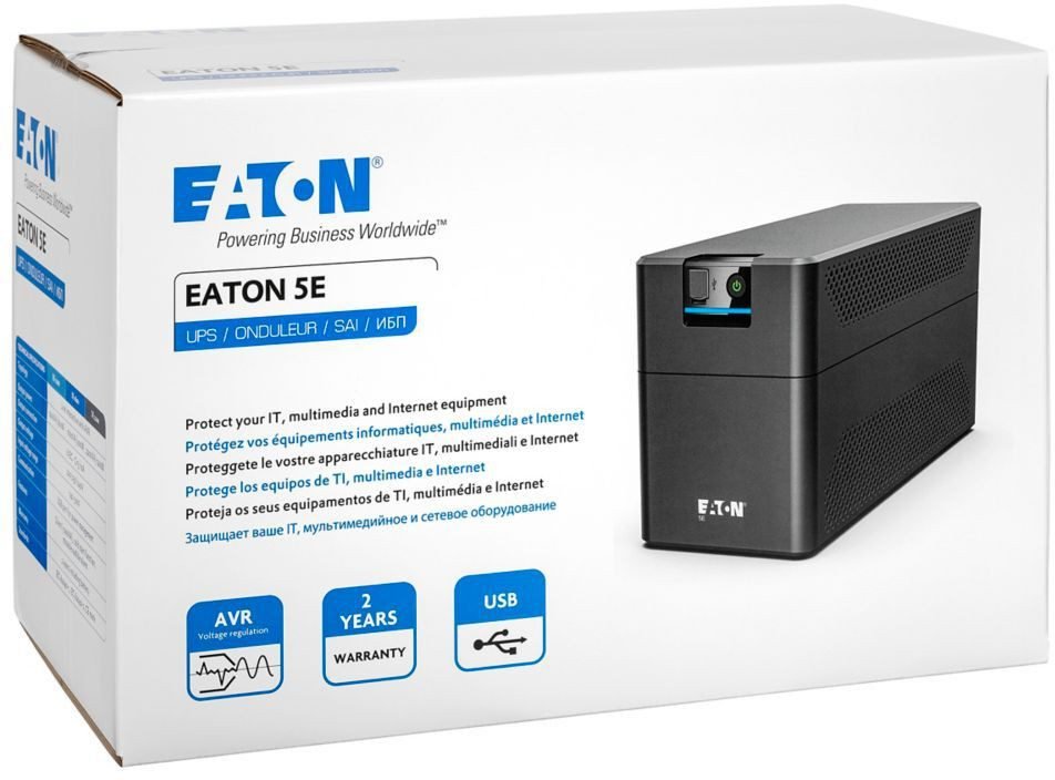 Onduleur Eaton 5E Gen2  USB - 660 W 1200 VA - 6 prises -5E1200UI