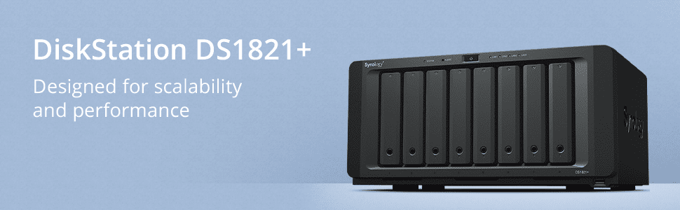 SYNOLOGY DiskStation DS1821+ 8Bay Ryzen V1500B 4GB 36M