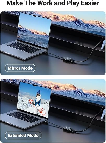 Ugreen Adaptateur HDMI vers VGA 1080p avec Sortie Audio et Micro 