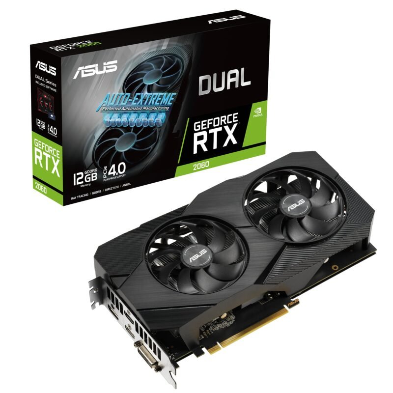 Carte graphique ASUS GeForce RTX 2060 – DUAL 90YV0CH6-M0NA00