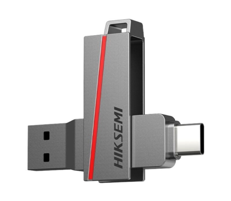 Clé USB Type-C et USB 3.2 Hiksemi E307C 32 Go Double Face Gris