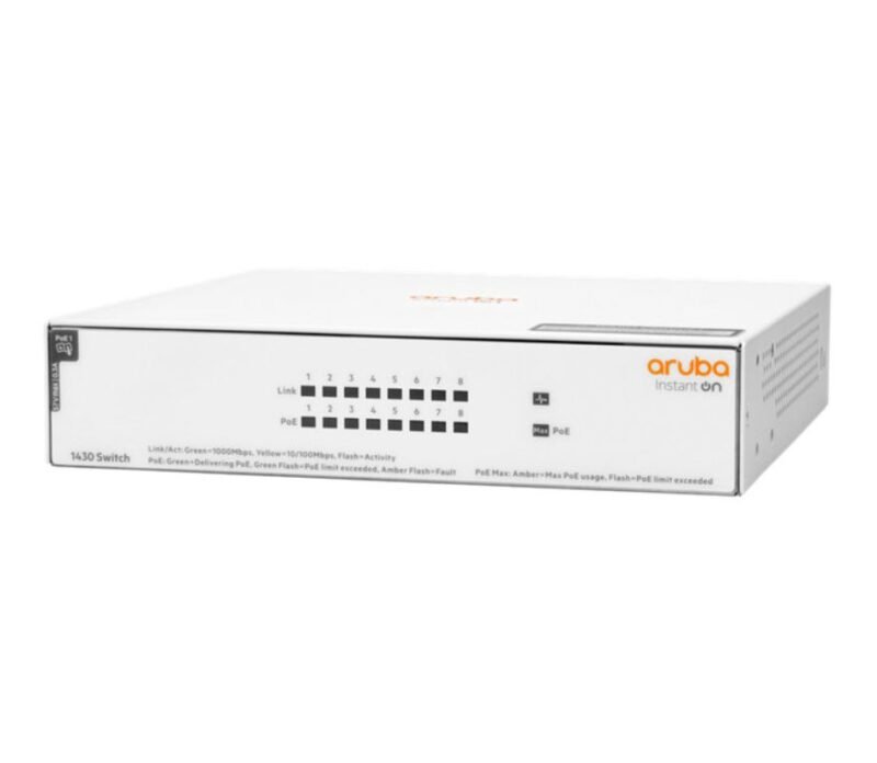 Switch Aruba Instant On 1430 8G Class4 PoE 64W R8R46A