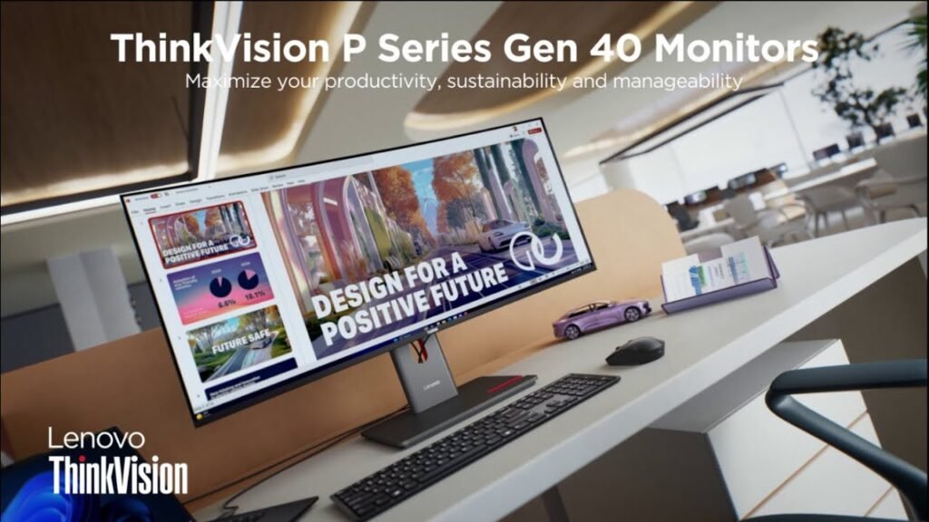 Ecran incurvé 34 Lenovo ThinkVision P34WD-40 64ADGAT1EU