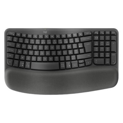 Logitech Wave Keys clavier sans fil+Bluetooth AZERTY Graphite 920-012286