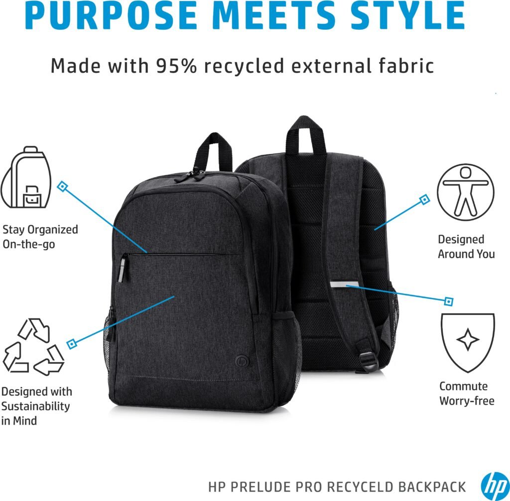 Sac a dos HP Prelude Pro Recycled pour Ordinateur 15  1X644AA
